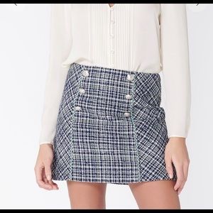 NWT. Veronica Beard Tweed Skirt Size 8